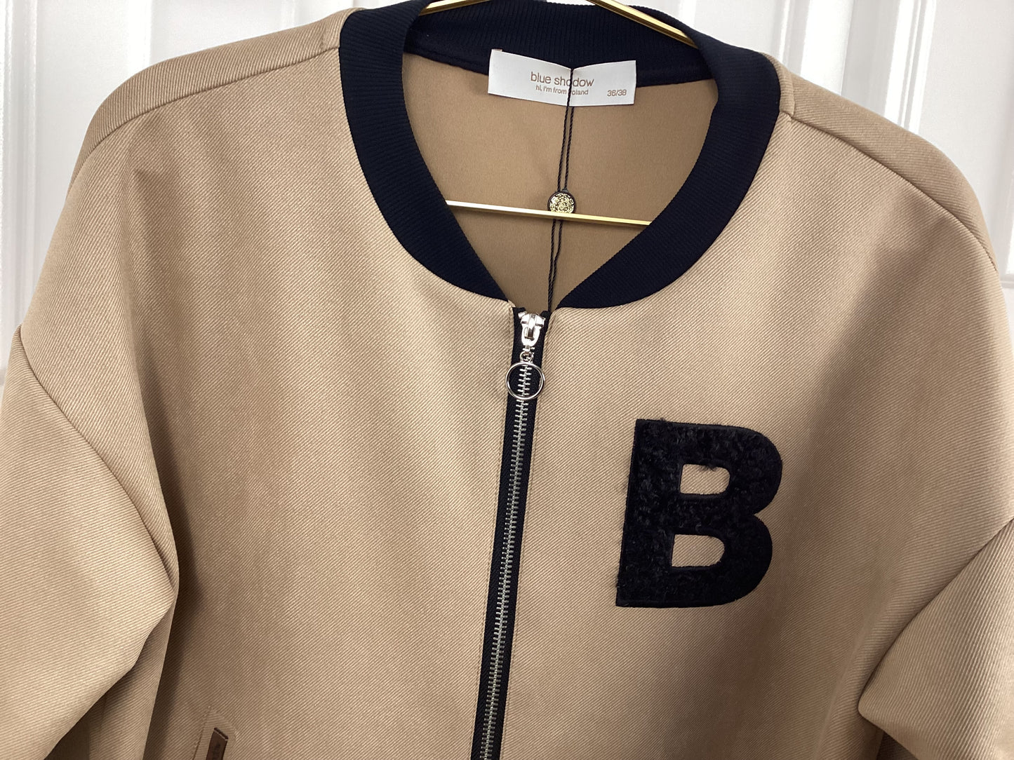 Mega Bomberjacke normale Passform B beige Frühling