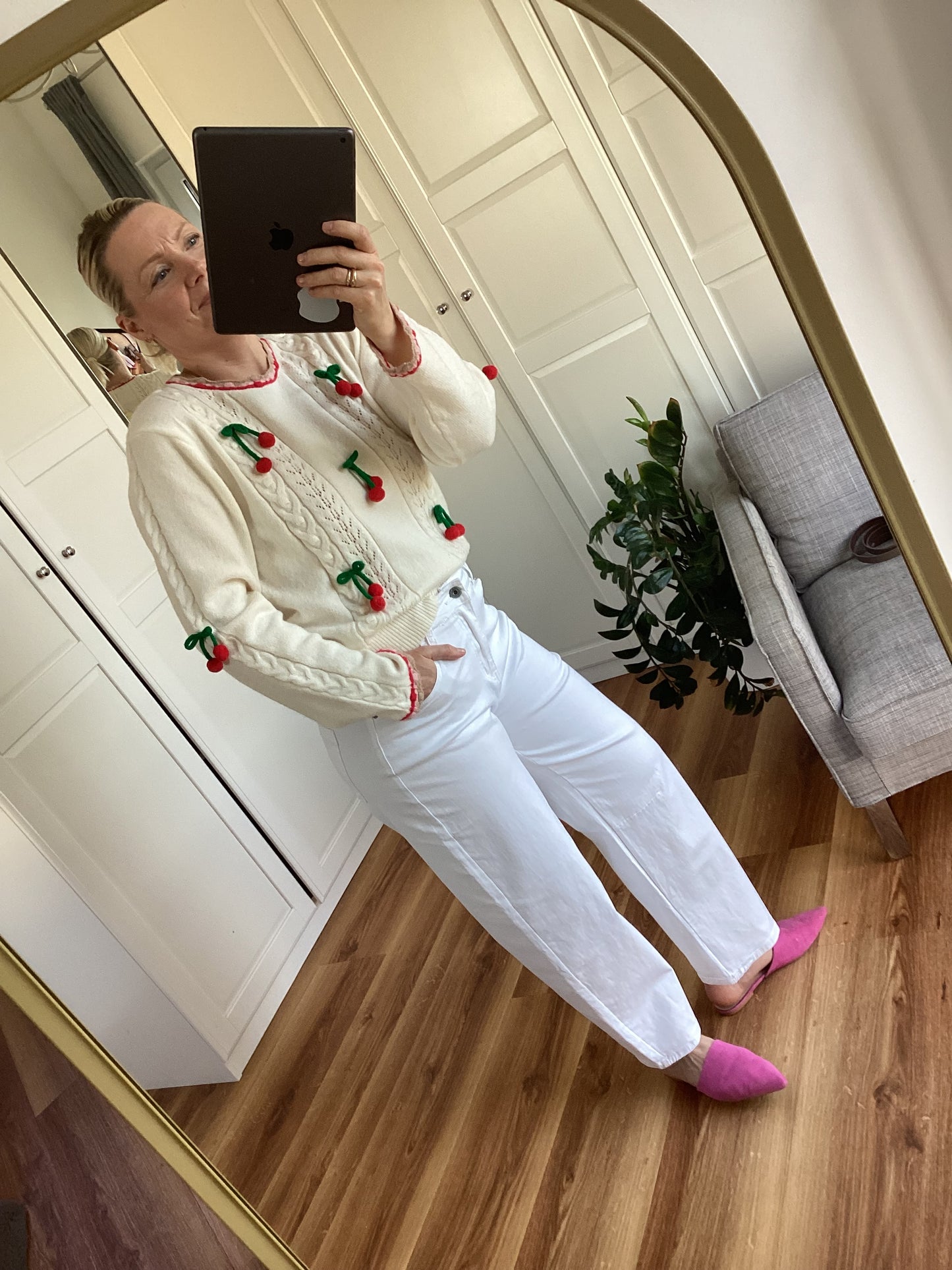 Kirschen 🍒 Love it Frühling Pullover süß one Size