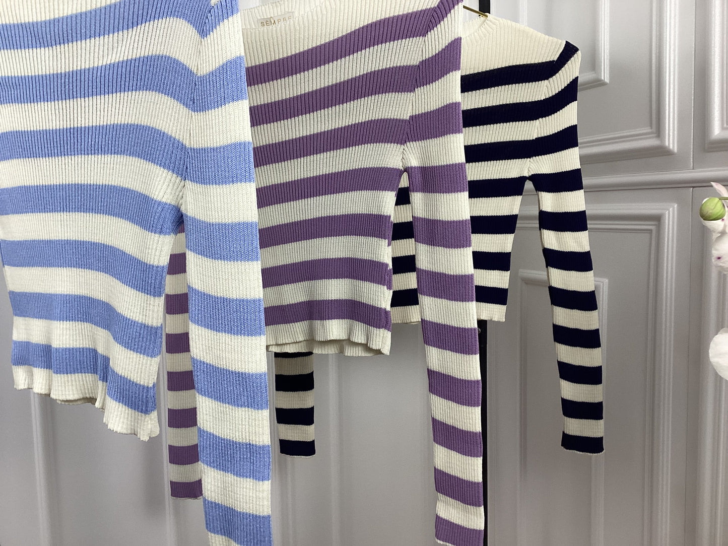 Pullover gestreift lila Sky Navy OneSize