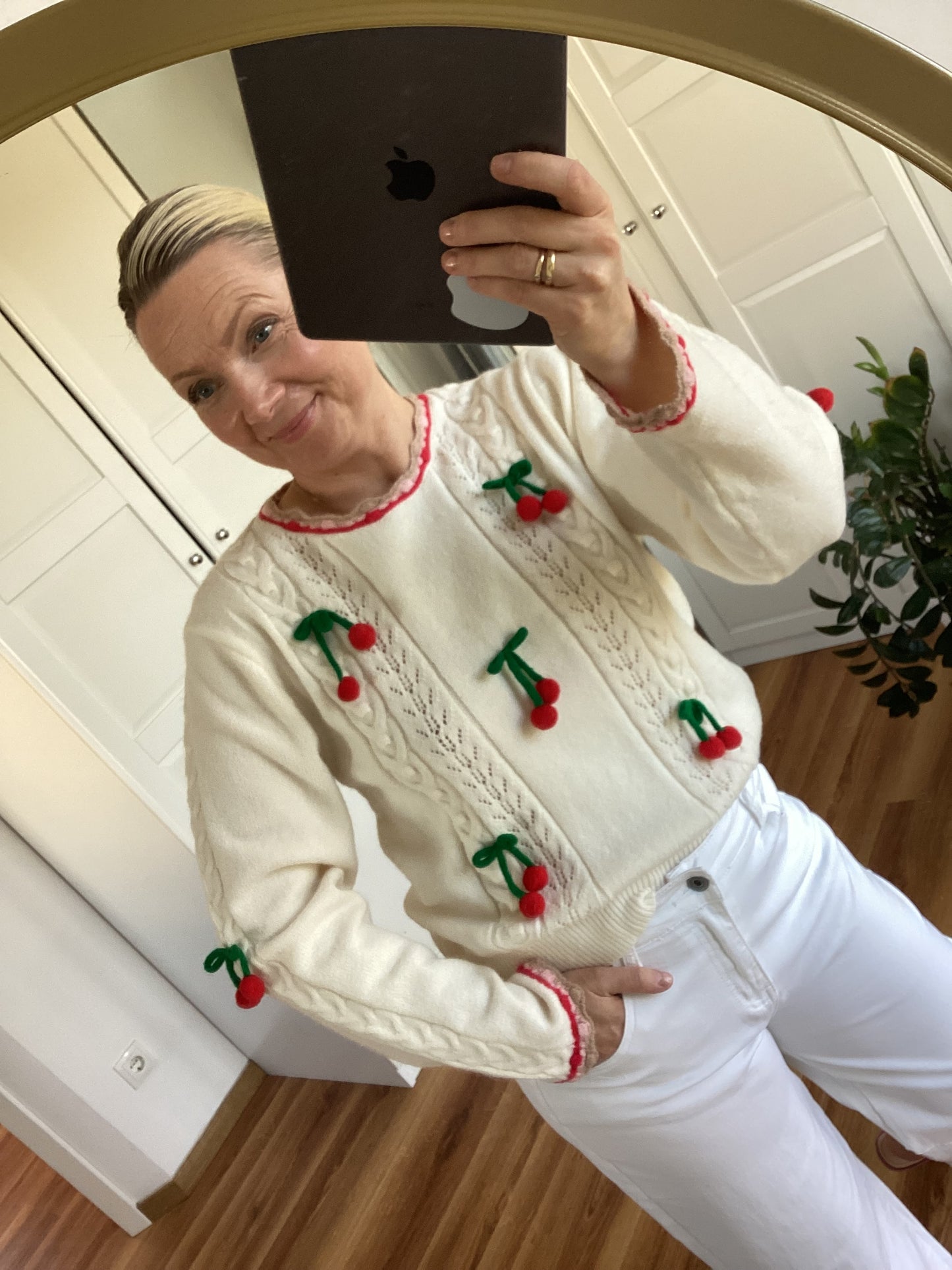 Kirschen 🍒 Love it Frühling Pullover süß one Size