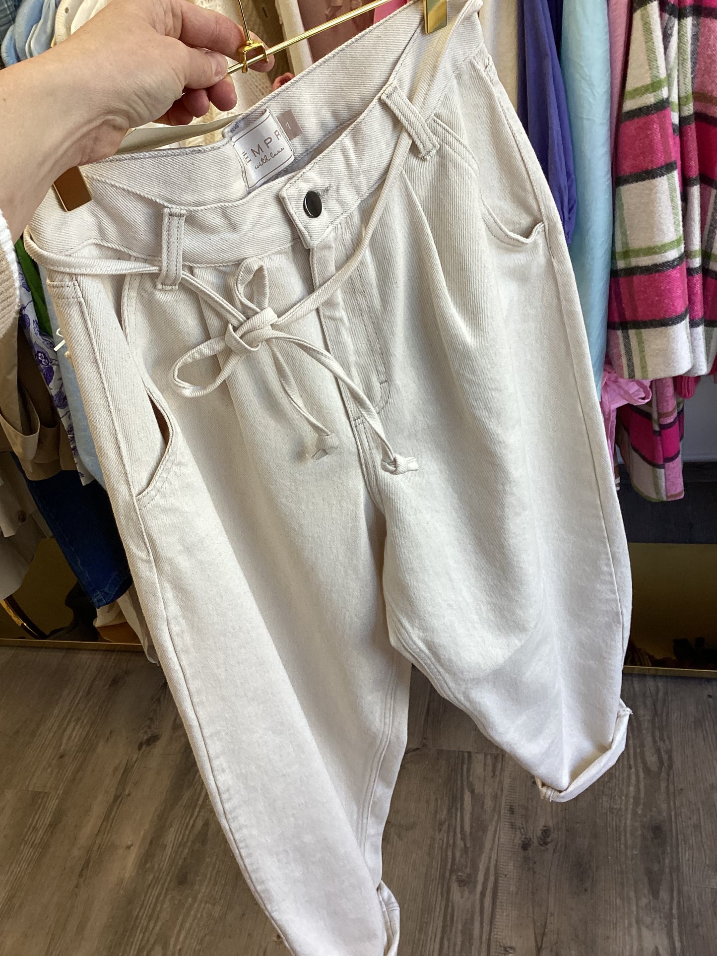 Vanille trifft Zimt Sempre with love Gr. S/M Mega Jeans