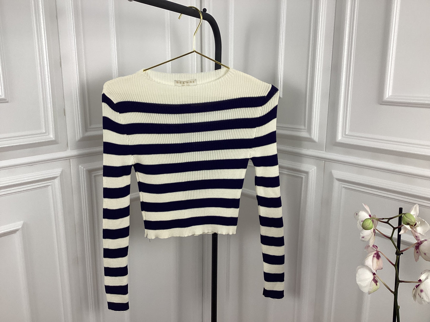 Pullover gestreift lila Sky Navy OneSize