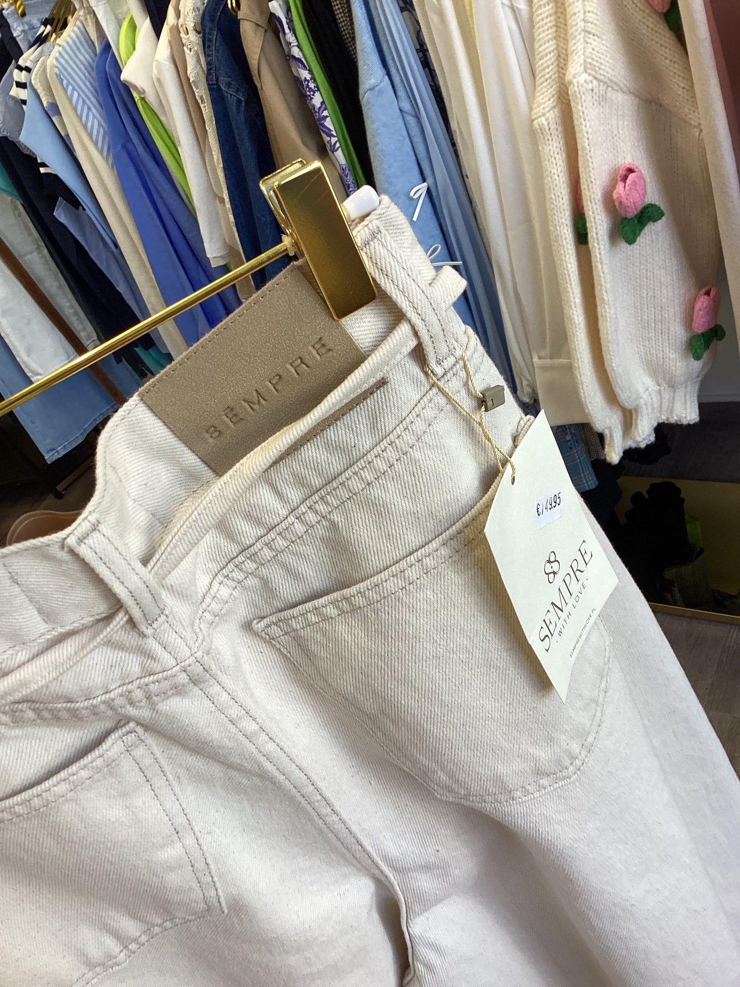 Vanille trifft Zimt Sempre with love Gr. S/M Mega Jeans