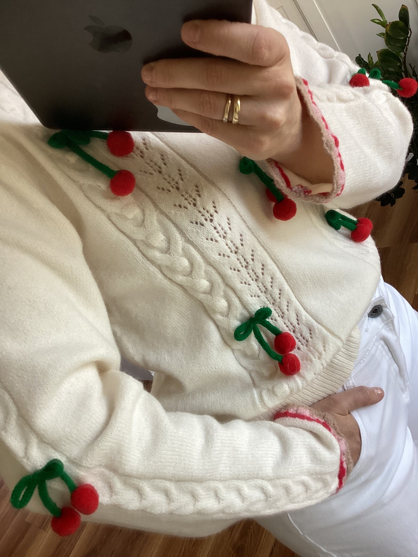 Kirschen 🍒 Love it Frühling Pullover süß one Size