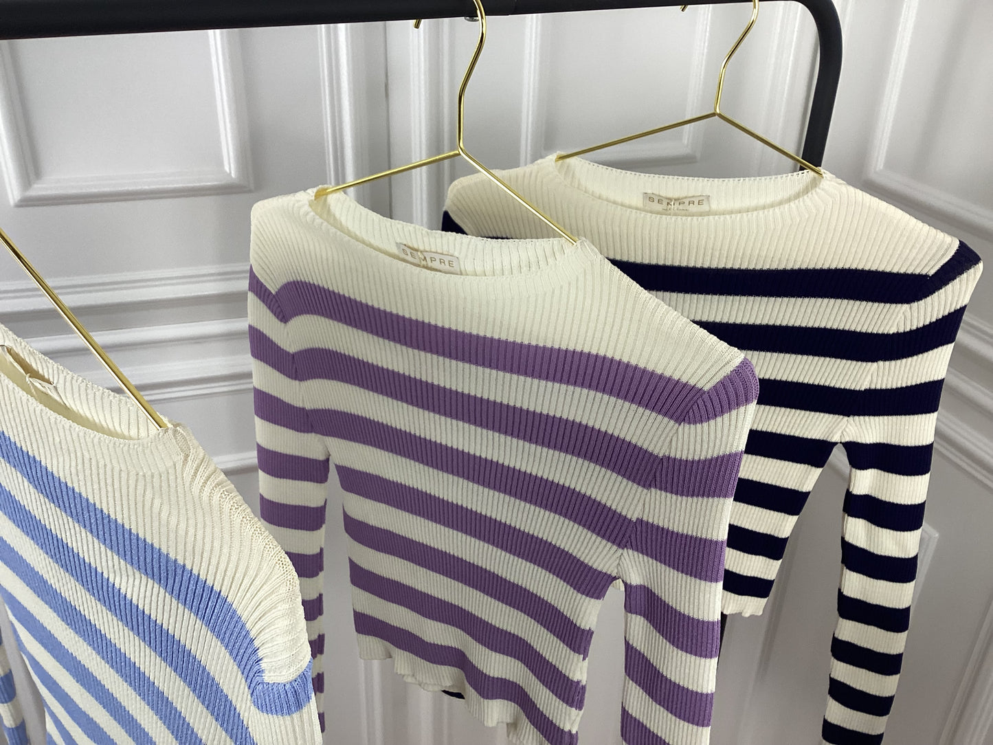 Pullover gestreift lila Sky Navy OneSize
