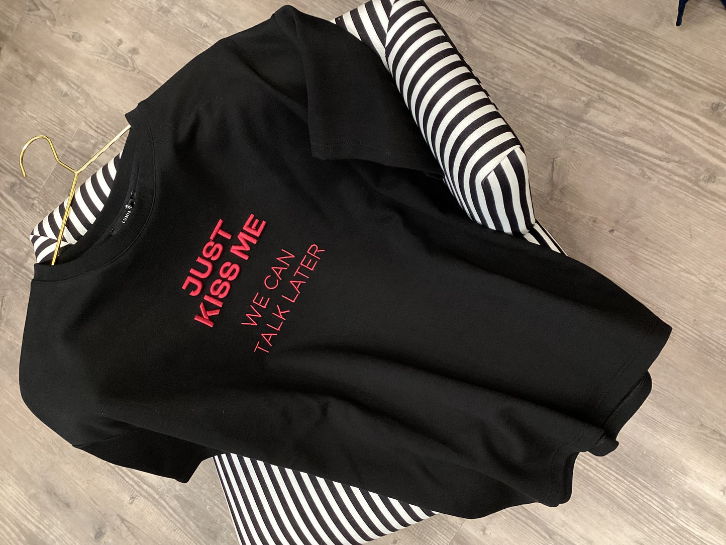 T-Shirt 💋 One Size Oversize ♠️ Kiss Me