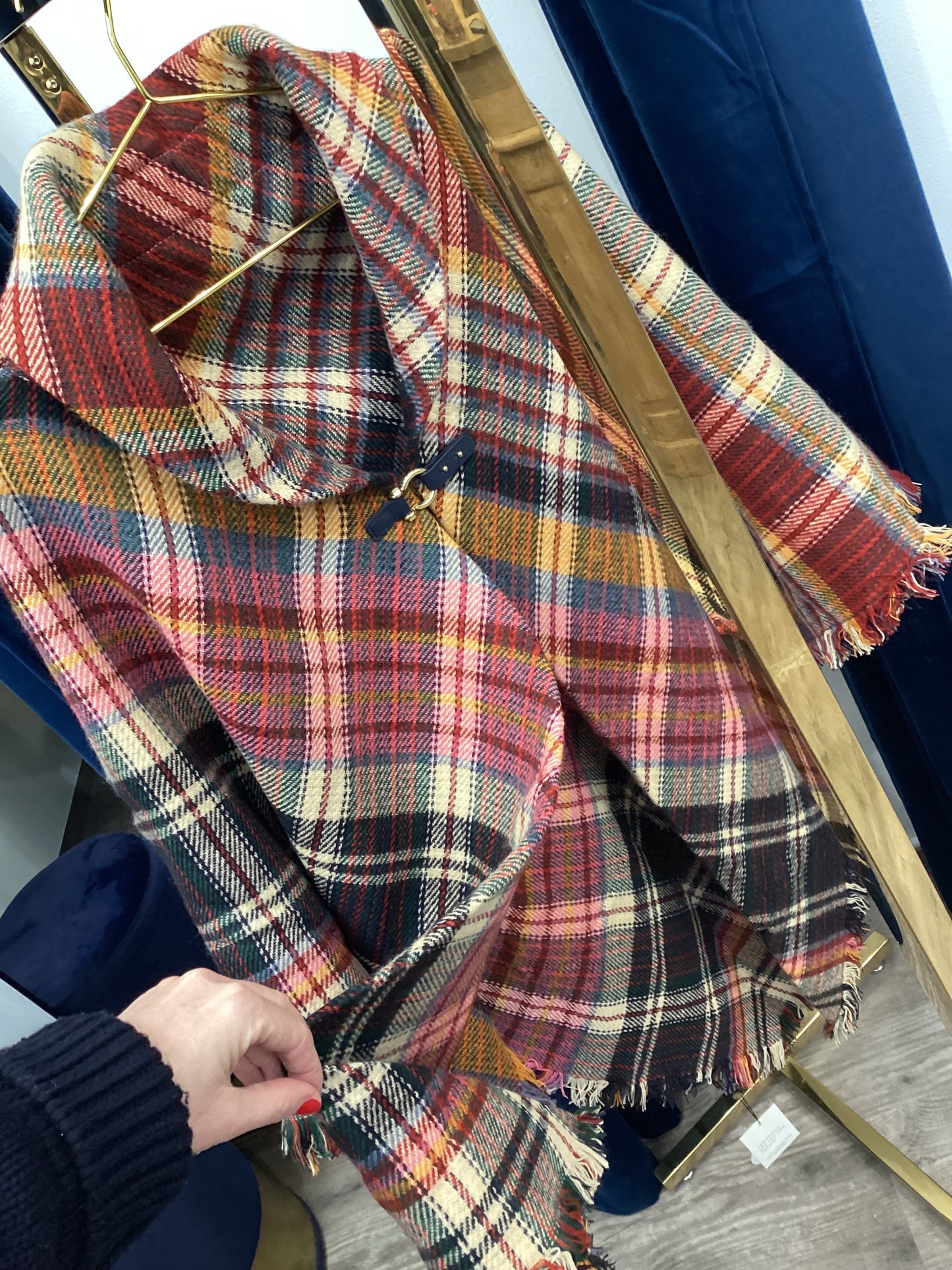 Poncho ❤️♠️💃🏻 Capes Fransen Muster One Size