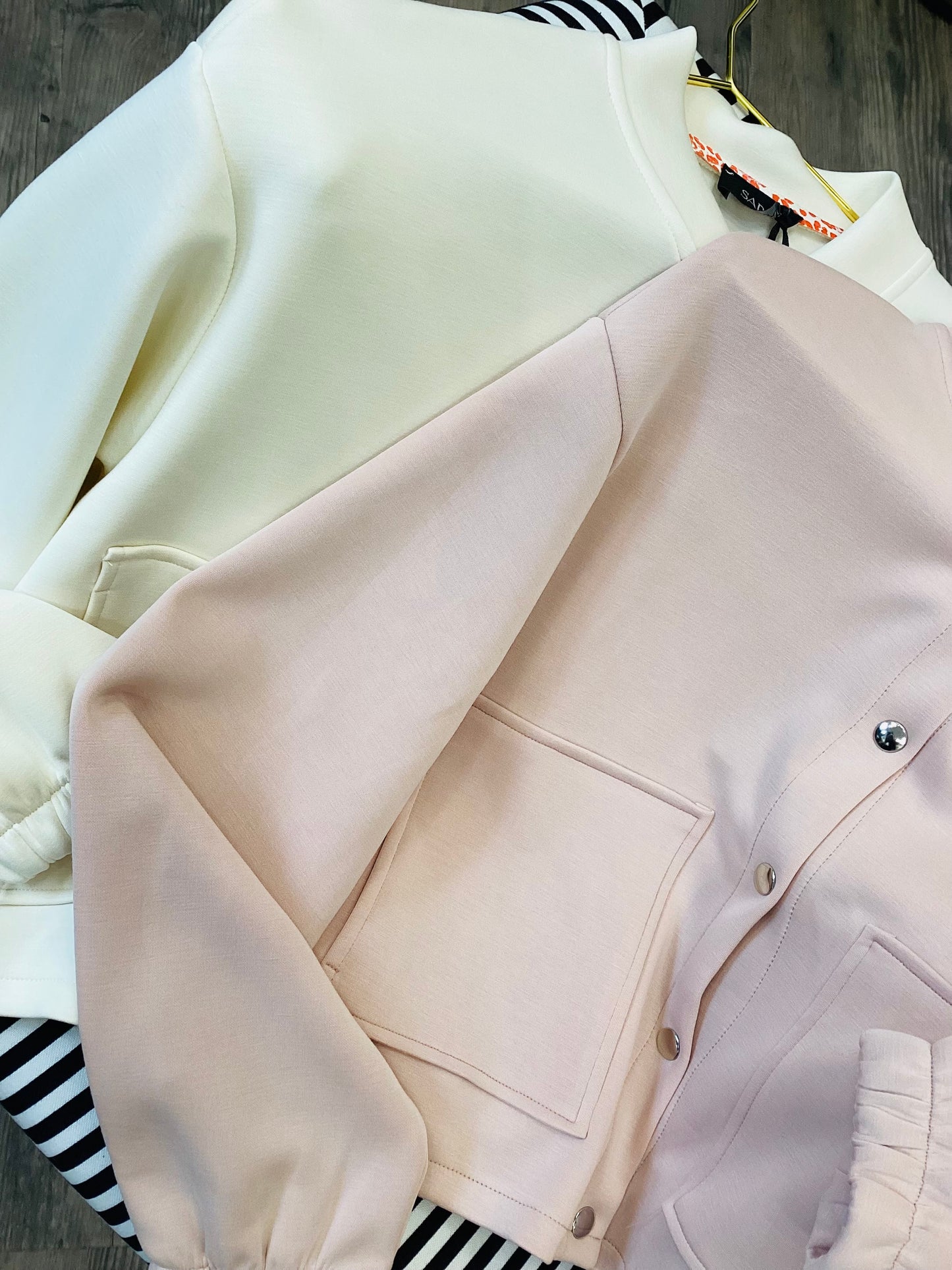 Damen Jacke 🌷One Size vintage rose 🫧 ecru