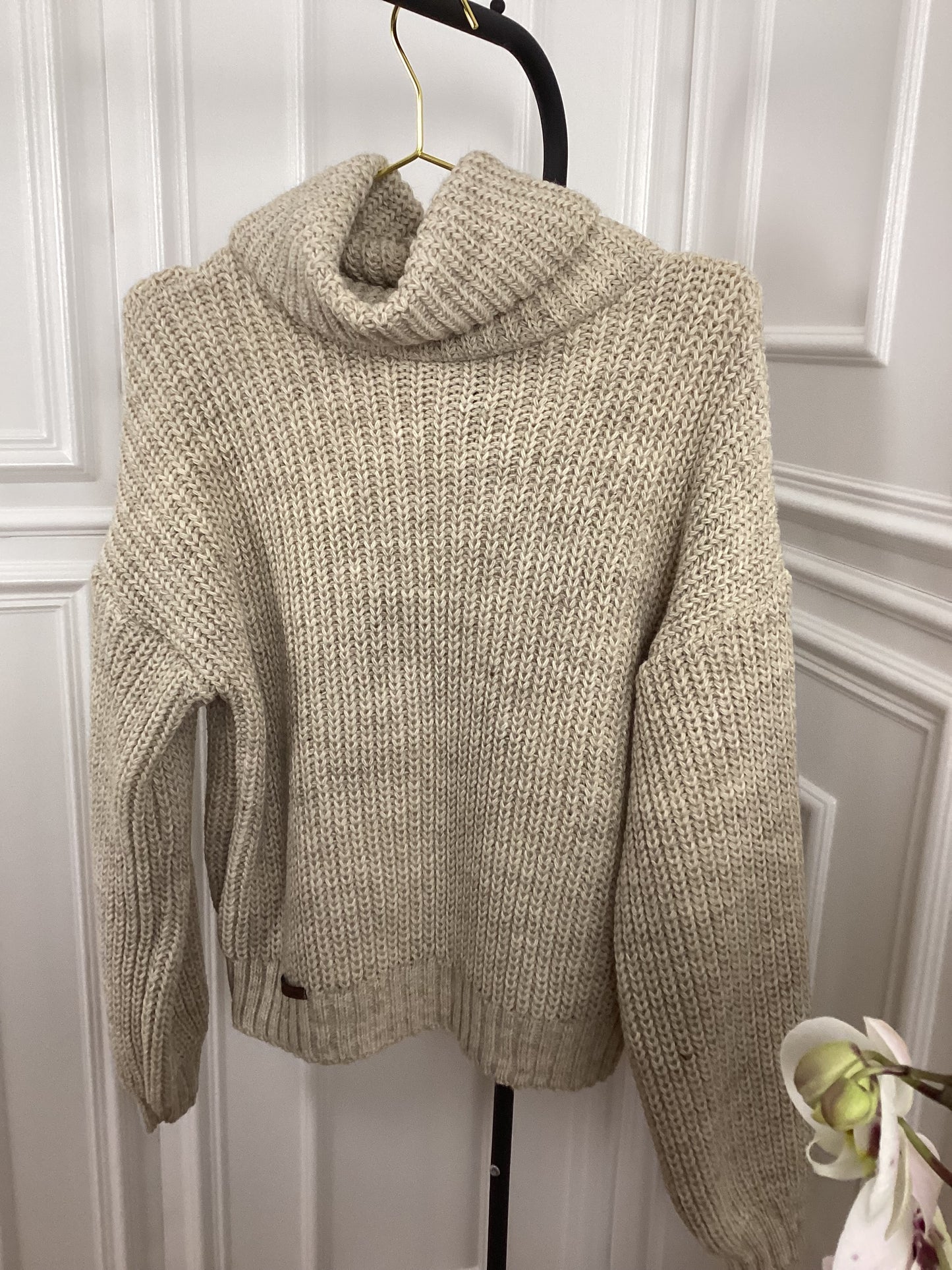 Damen Rollkragen Top warm toll gestrickt super warm