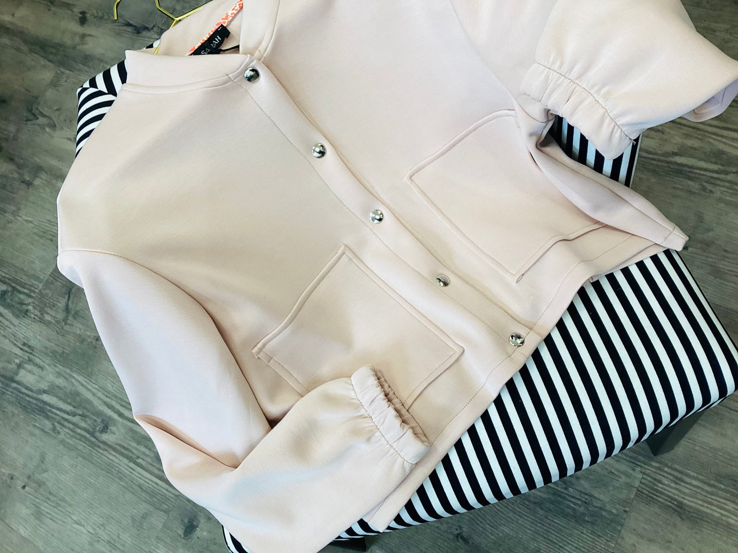 Damen Jacke 🌷One Size vintage rose 🫧 ecru