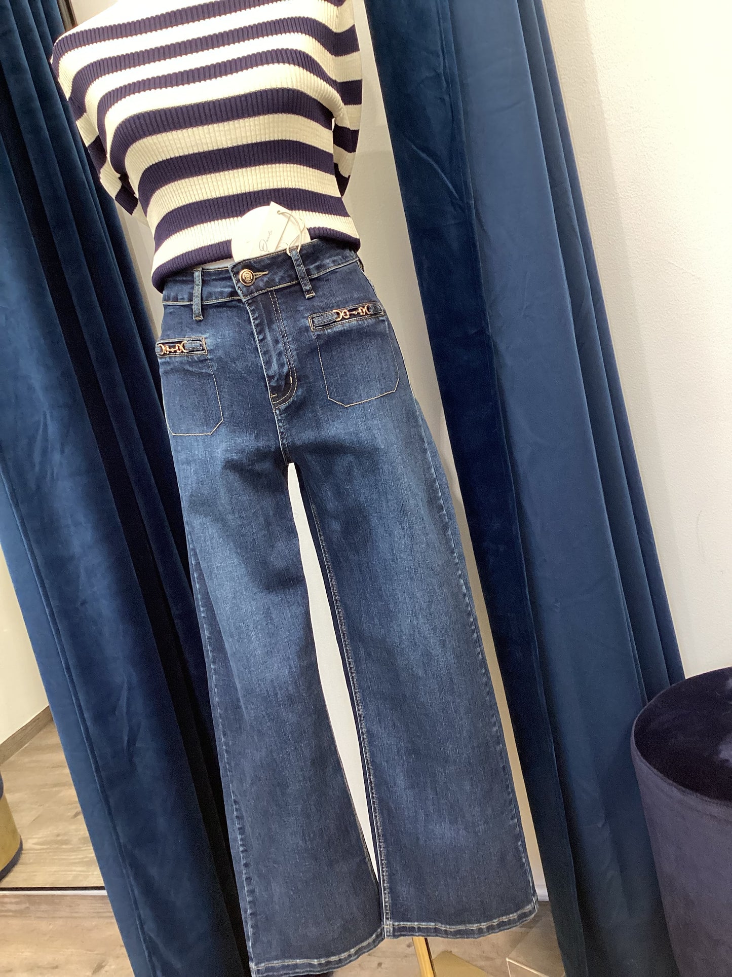 Damen Jeans 👖 Modern elastisch blau