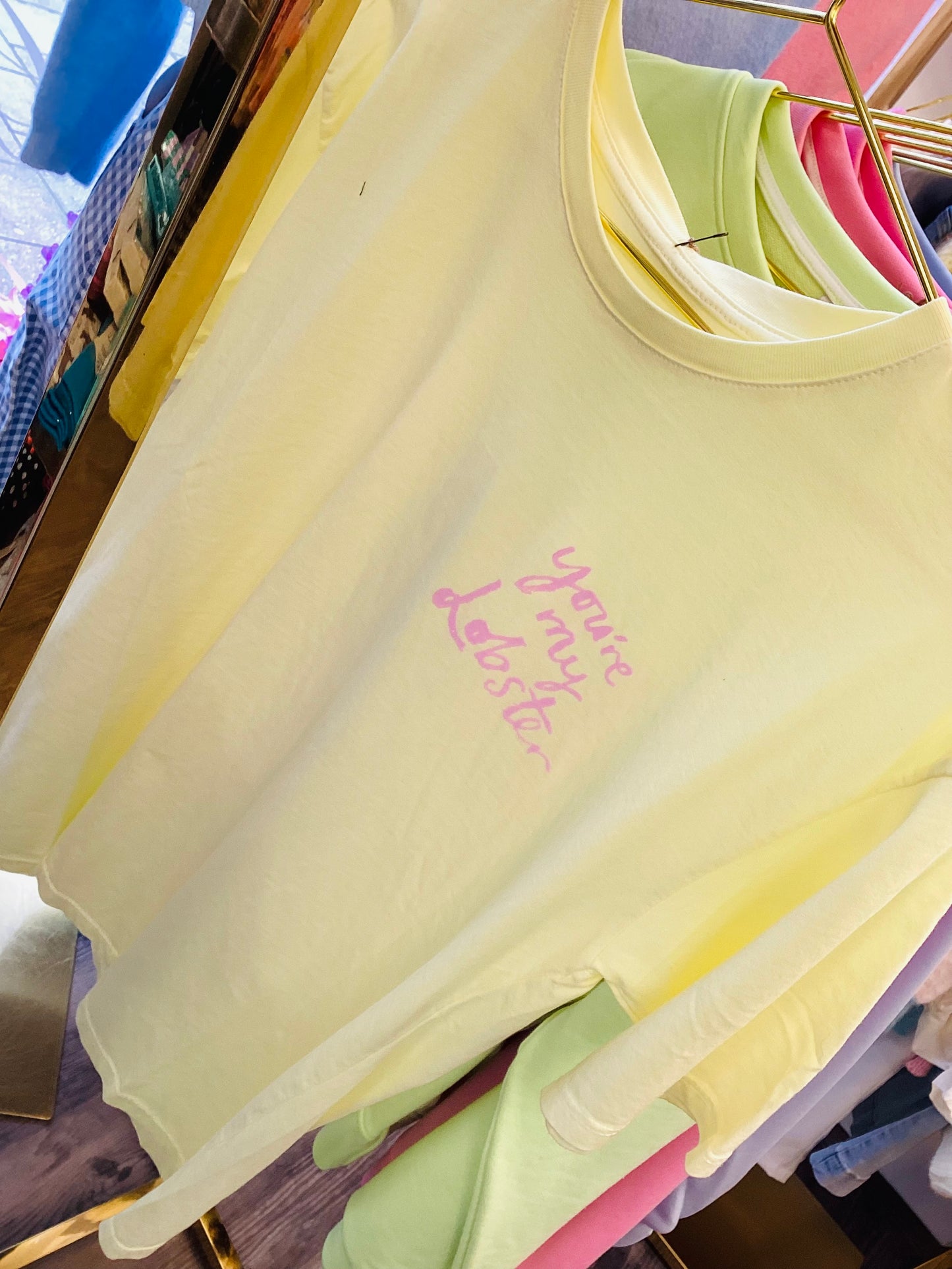 Lobster 🦀 Krebs in Love Damen T-Shirt One Size