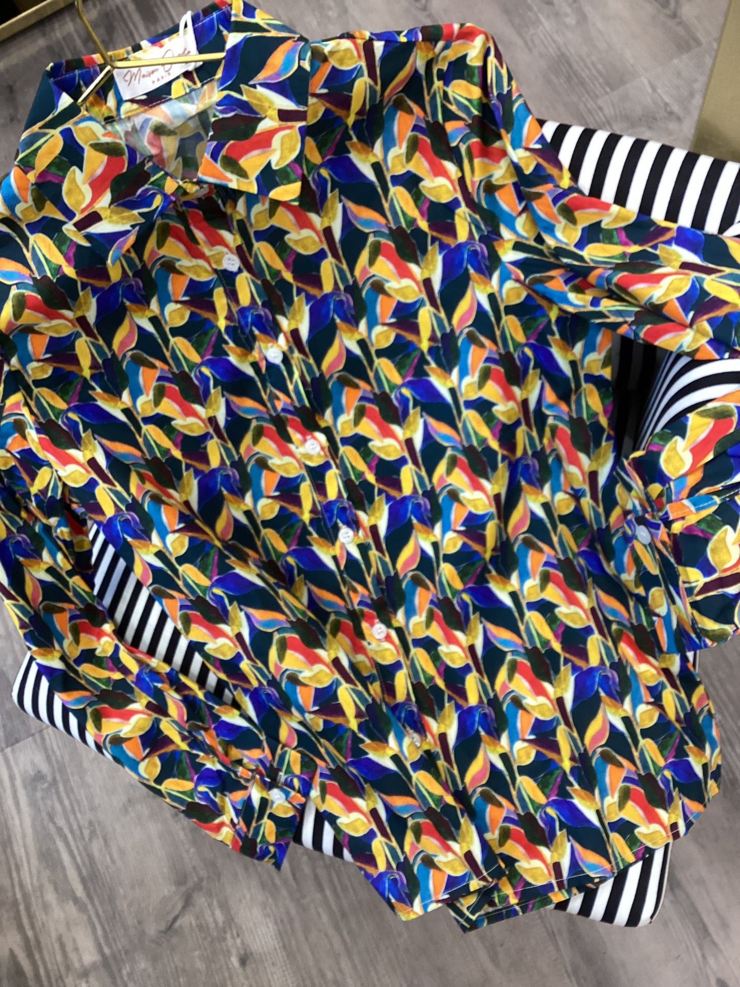 Bluse 💙❤️🧡 Hemd Damen farbenfroh einzigartig