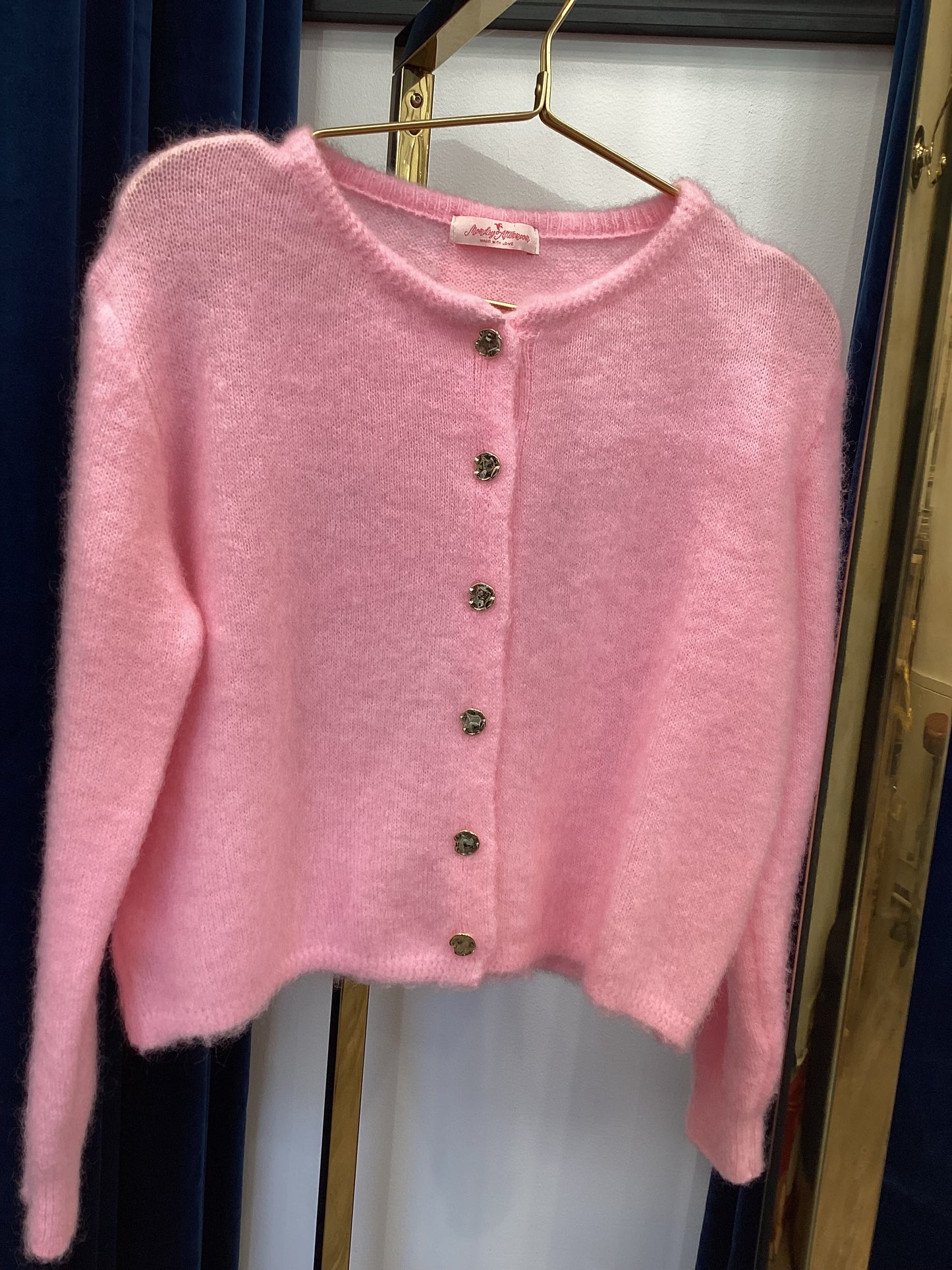 Damen Strickjacke 🌸 Rose kid mohair One Size