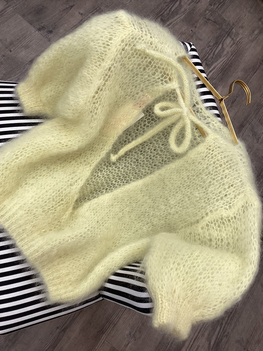 Damen Pullover ☀️🎀 Kurzarm Mohair Gr. XS/M