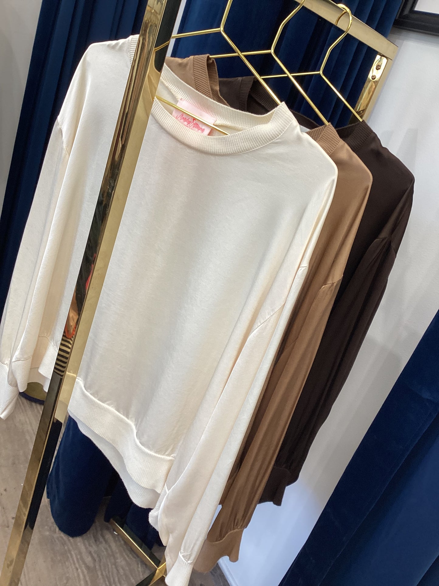 Kaffee ☕️Cappuccino 🍫 Vanille 🍦 Bluse mit Seide