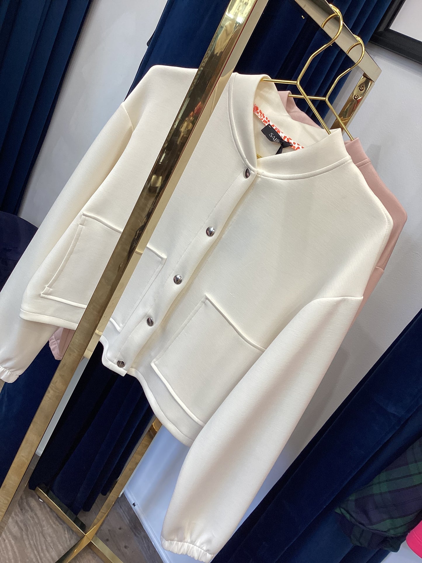 Damen Jacke 🌷One Size vintage rose 🫧 ecru