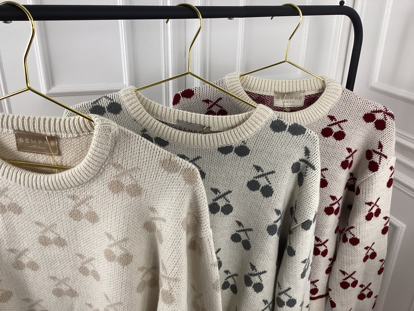 Damen Pullover Cherry Love One Size