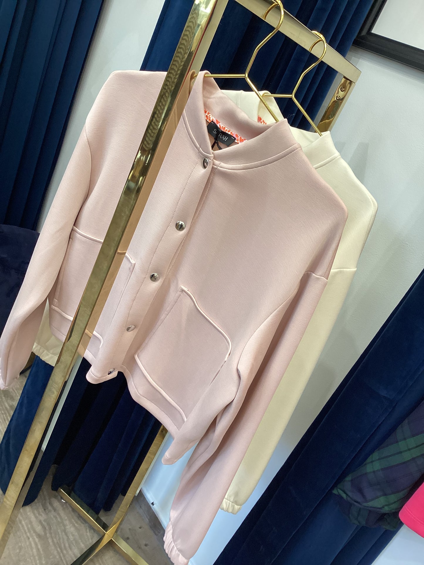 Damen Jacke 🌷One Size vintage rose 🫧 ecru