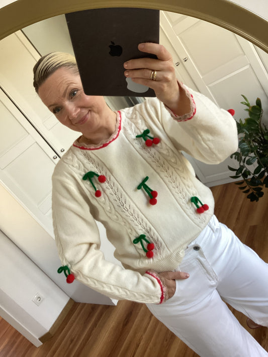 Kirschen 🍒 Love it Frühling Pullover süß one Size
