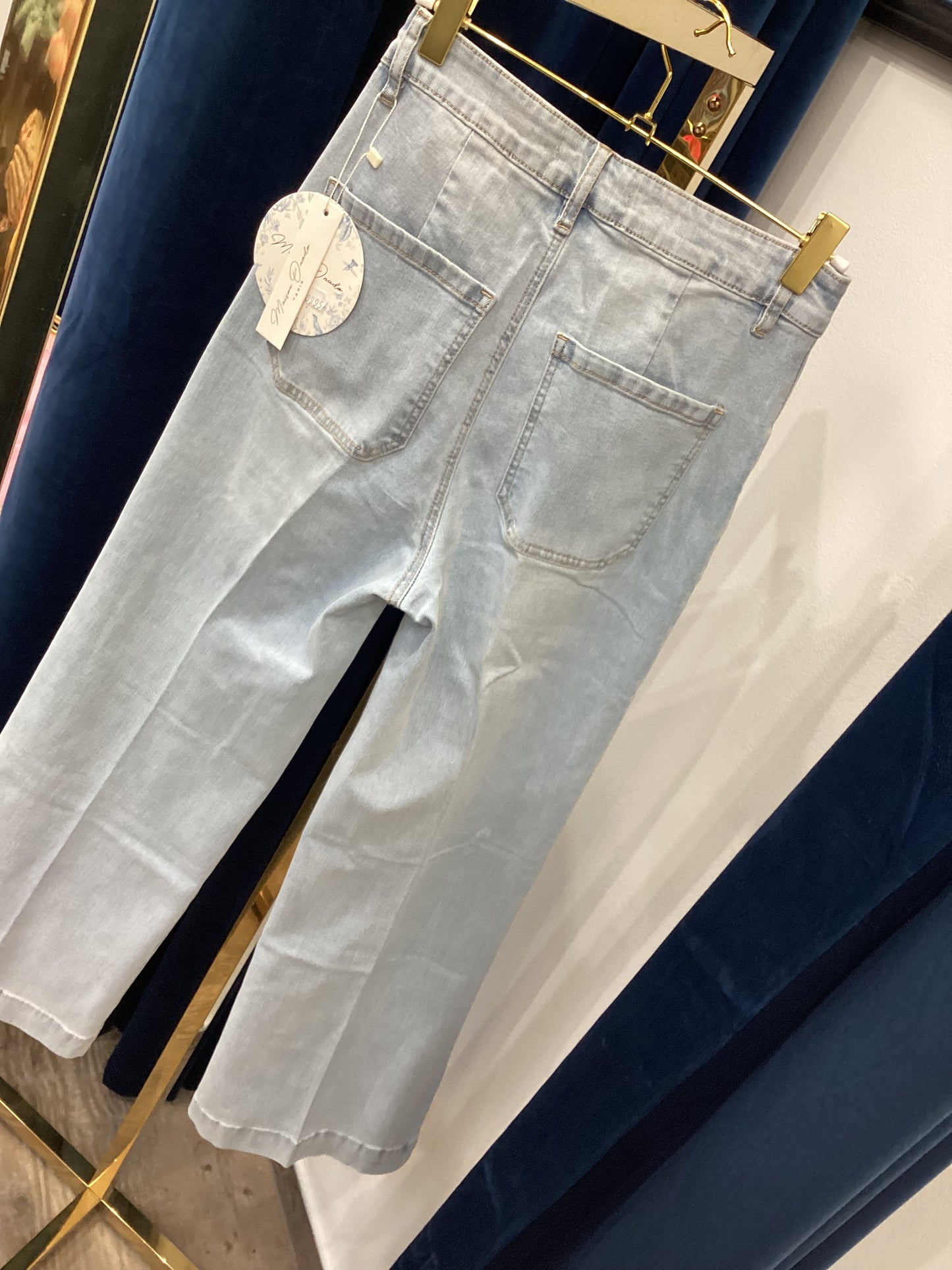 Wide Flare Damen Jeans 👖 sky blue 🩵