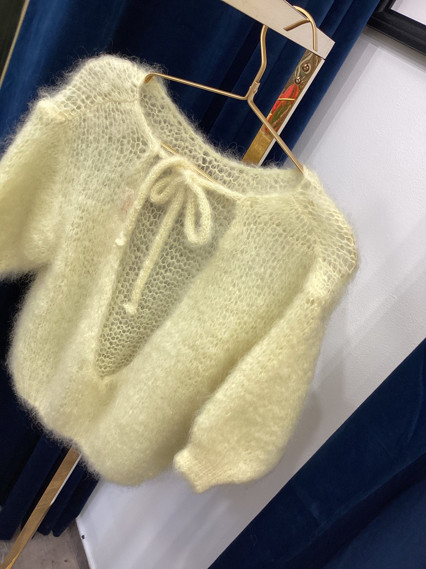 Damen Pullover ☀️🎀 Kurzarm Mohair Gr. XS/M