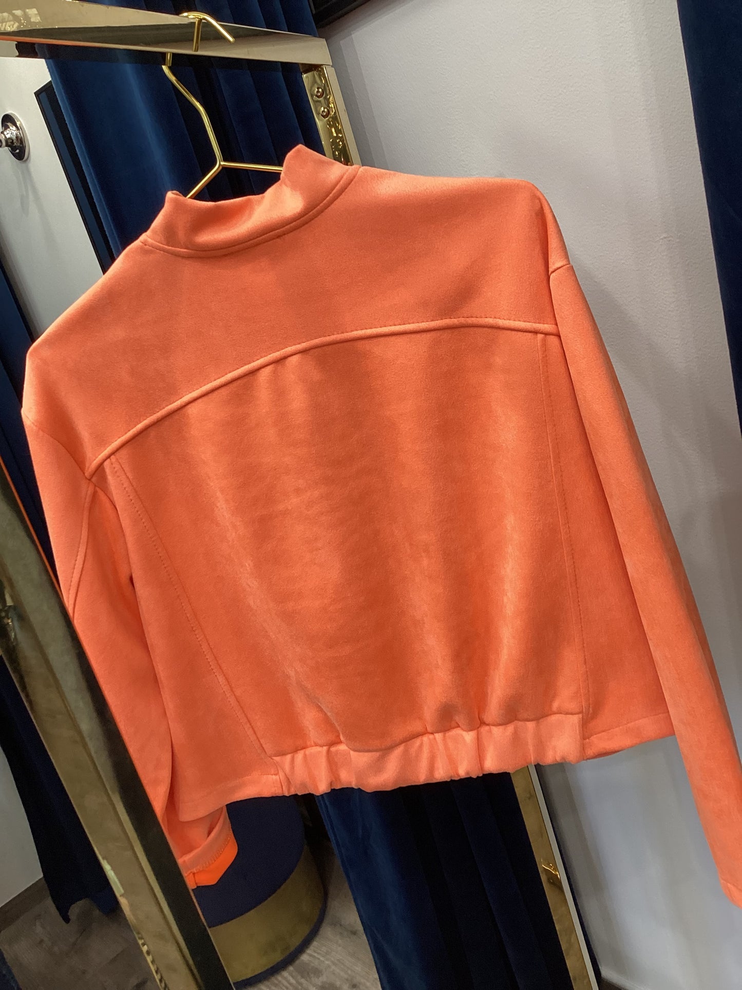 Jacke 🍑🍊Damen One Size Velour Look