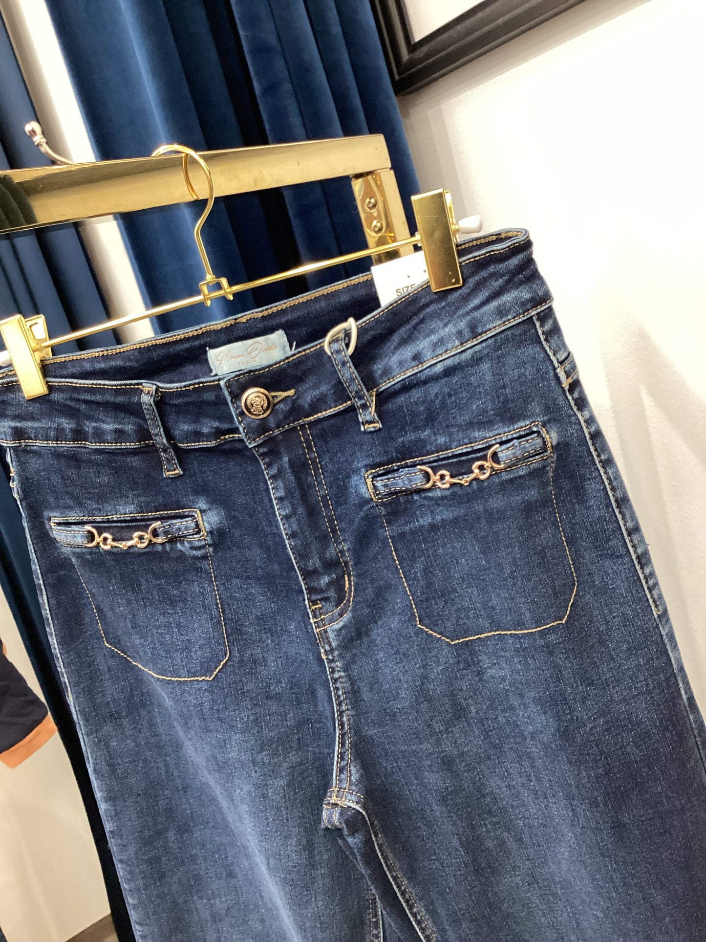 Damen Jeans 👖 Modern elastisch blau