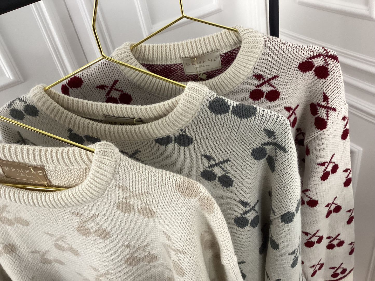 Damen Pullover Cherry Love One Size