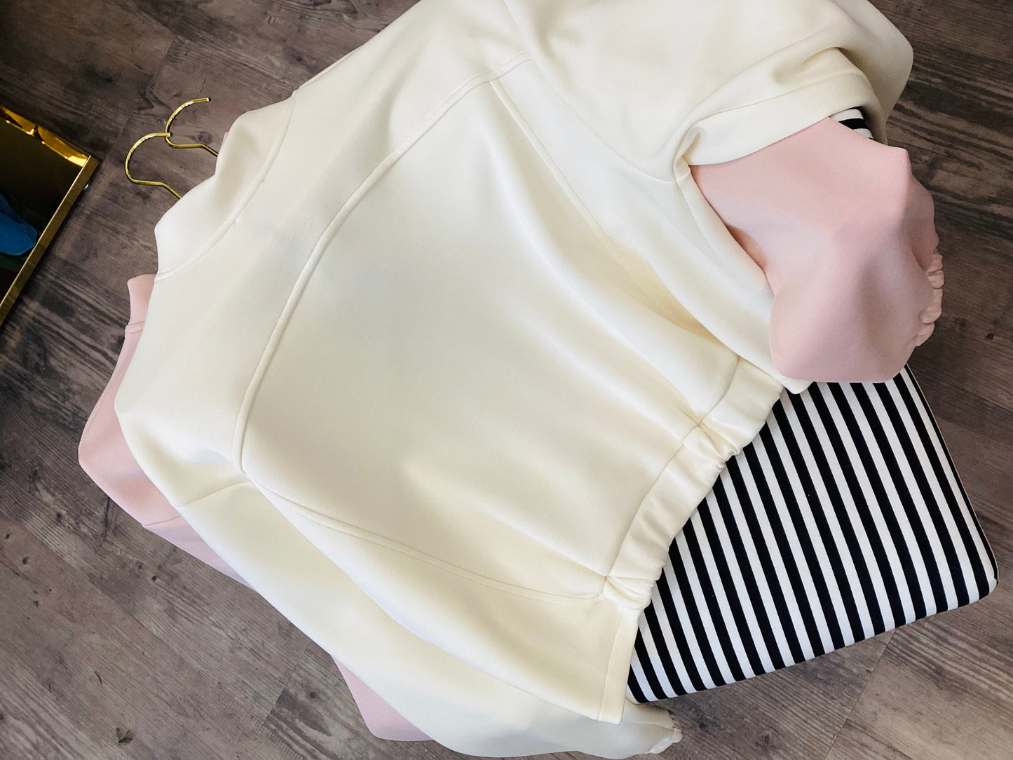 Damen Jacke 🌷One Size vintage rose 🫧 ecru