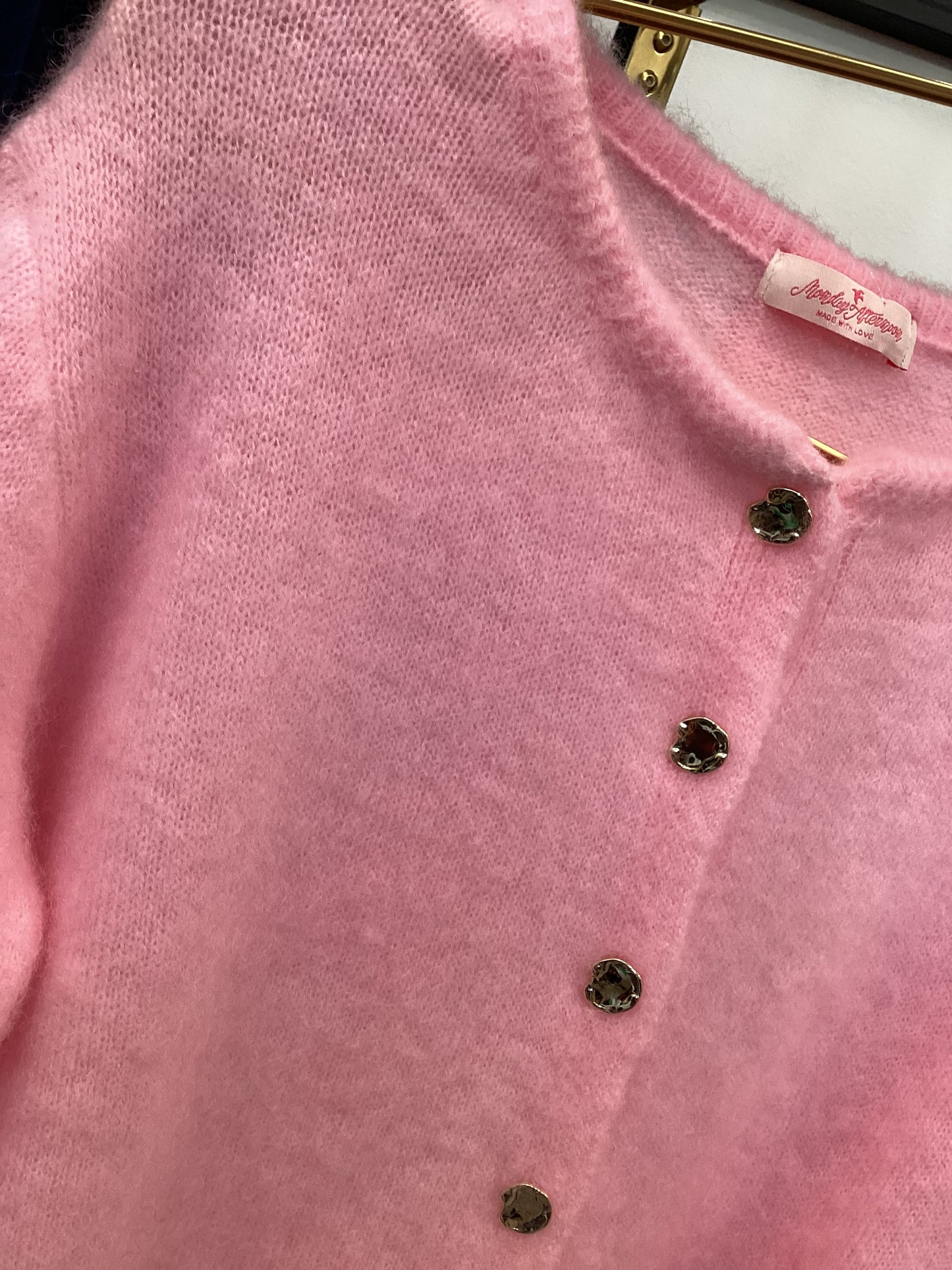 Damen Strickjacke 🌸 Rose kid mohair One Size