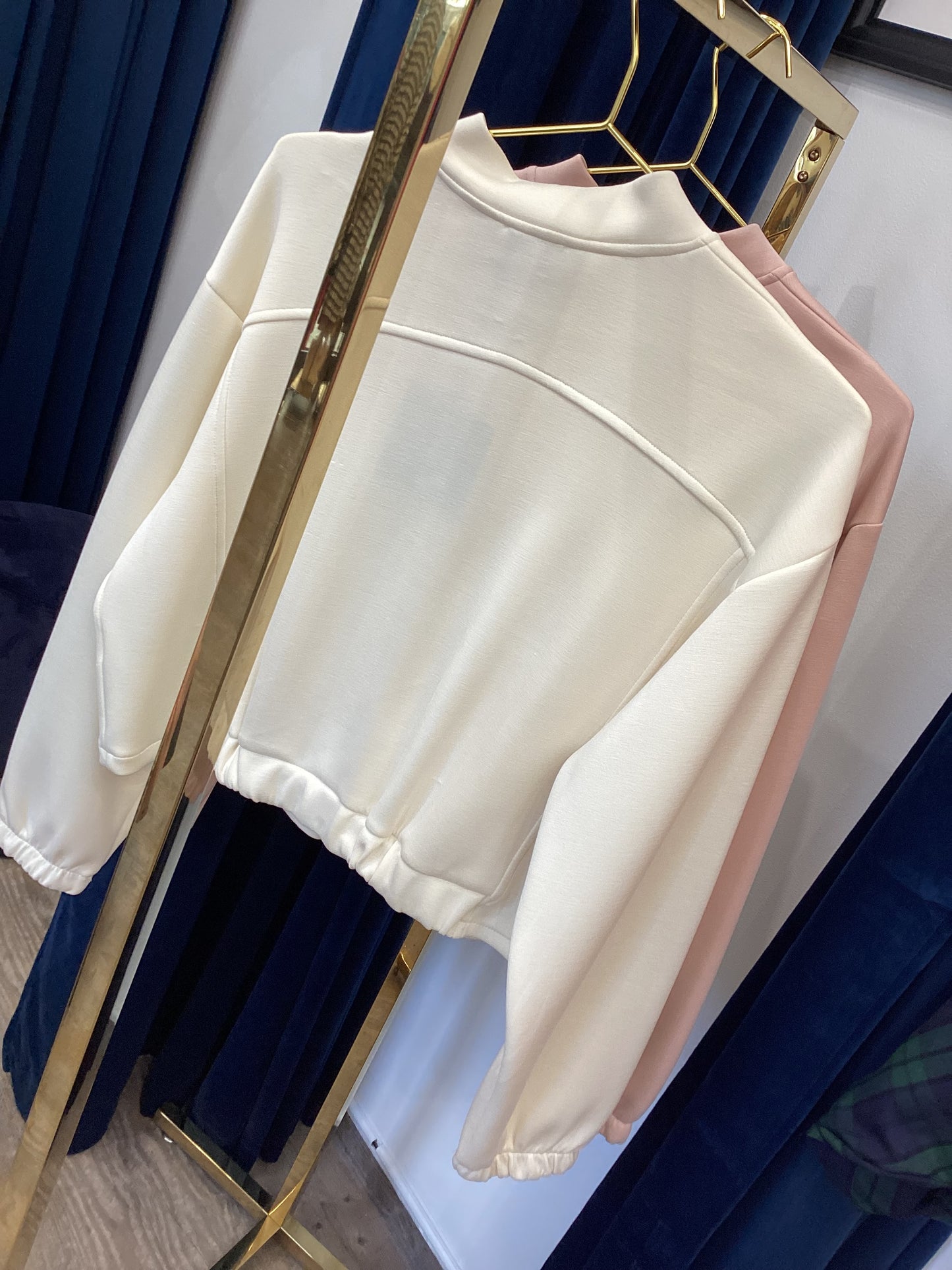 Damen Jacke 🌷One Size vintage rose 🫧 ecru