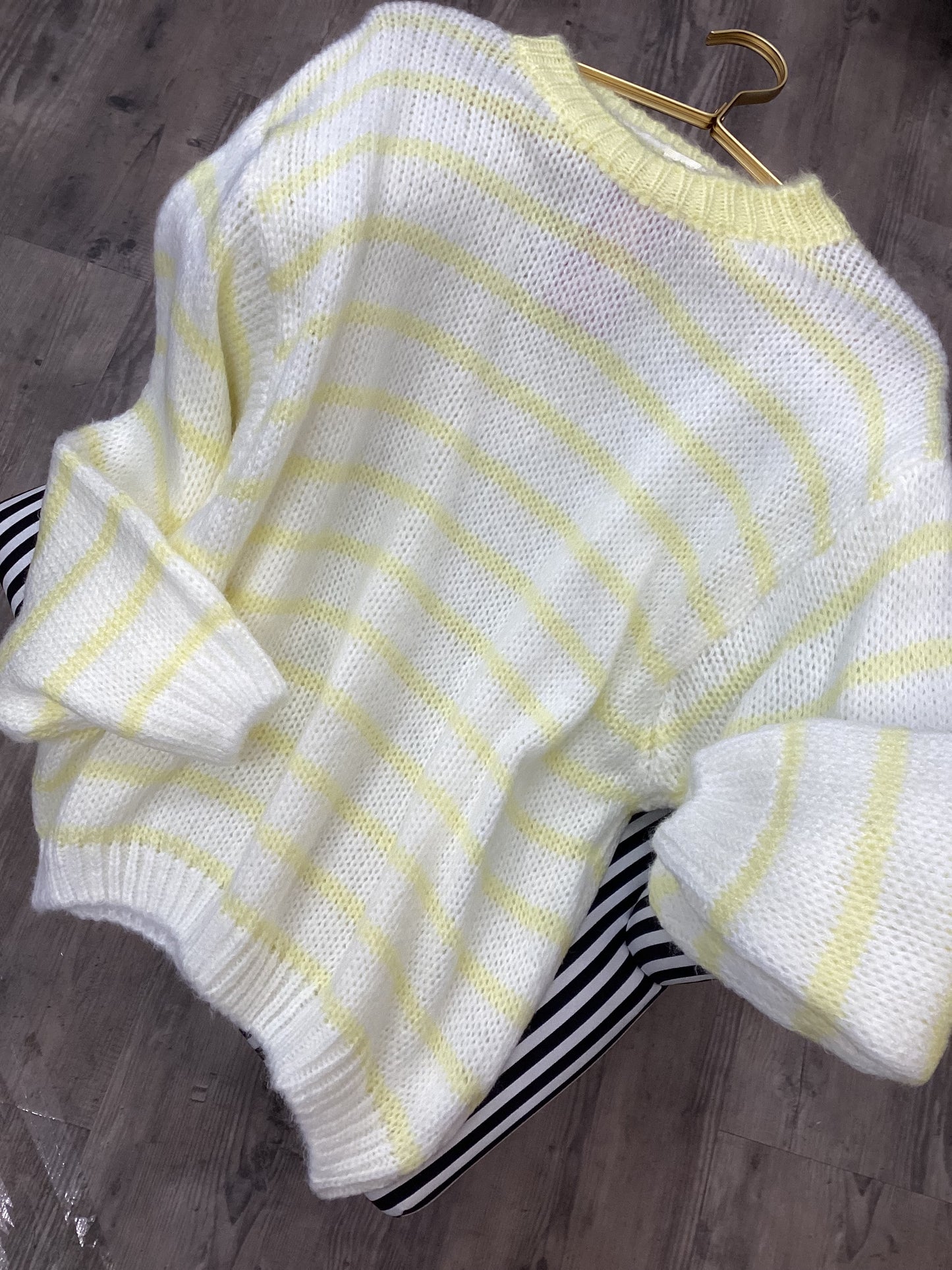 Damen Pullover 🎀🍋 gestreift One Size