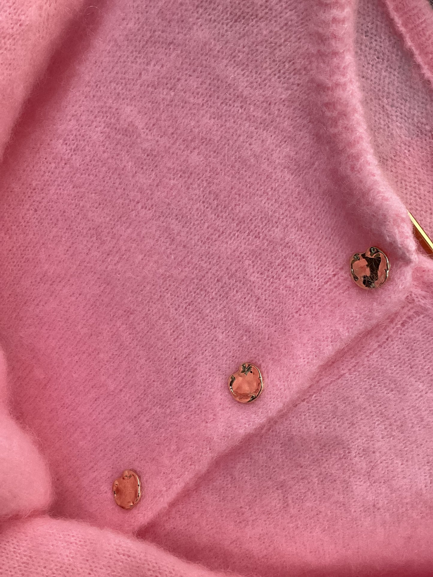 Damen Strickjacke 🌸 Rose kid mohair One Size