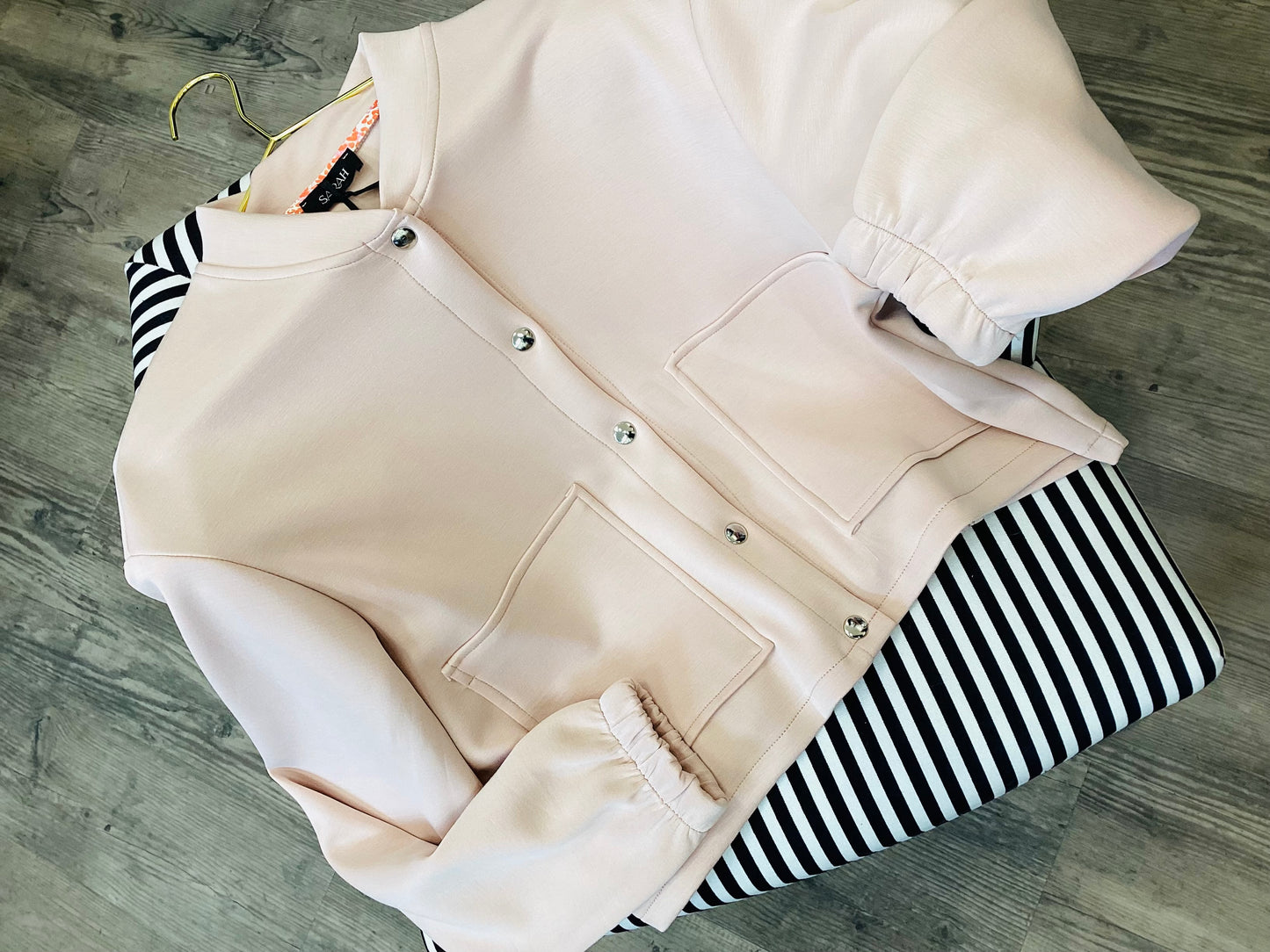 Damen Jacke 🌷One Size vintage rose 🫧 ecru