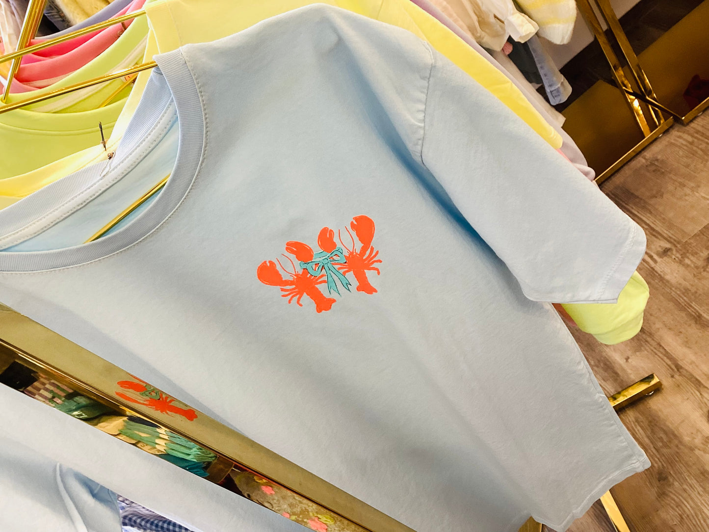 Lobster 🦀 Krebs in Love Damen T-Shirt One Size