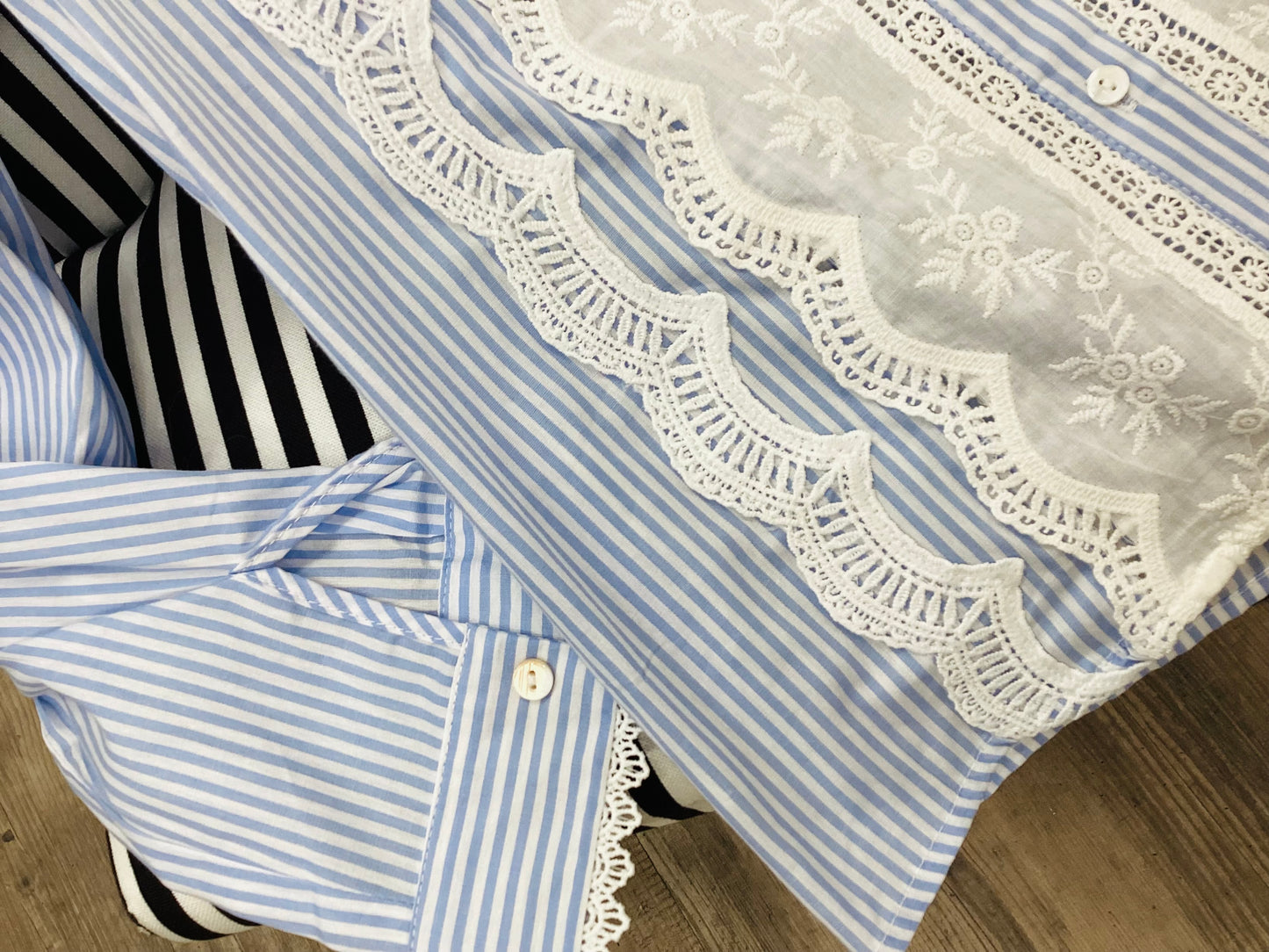 Bluse 🩵☁️ Romantisch Boho Sky Blue