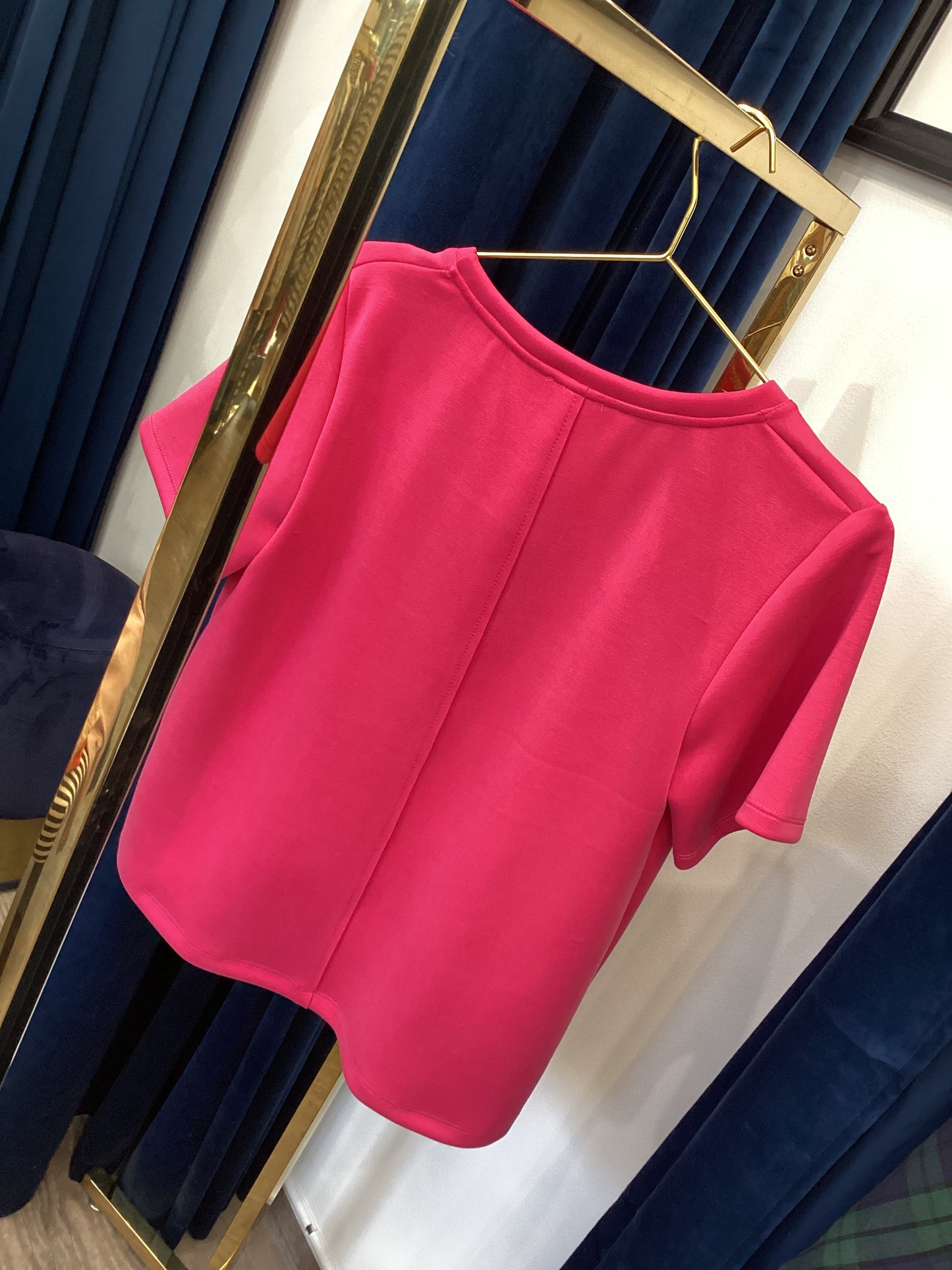 Damen T-Shirt 🌺 Fuchsia One Size