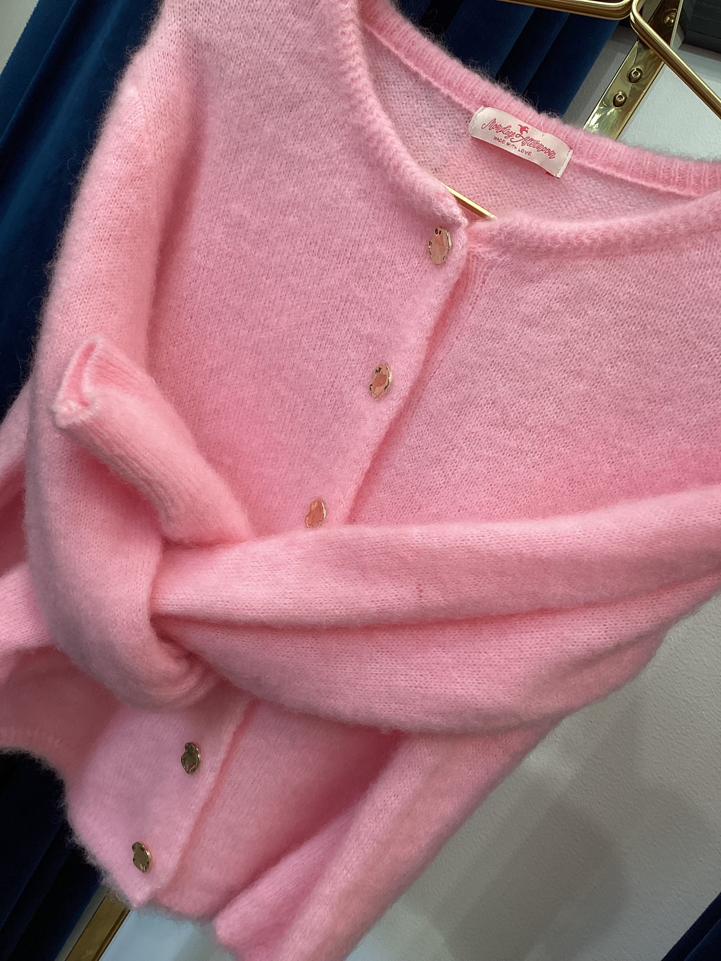 Damen Strickjacke 🌸 Rose kid mohair One Size