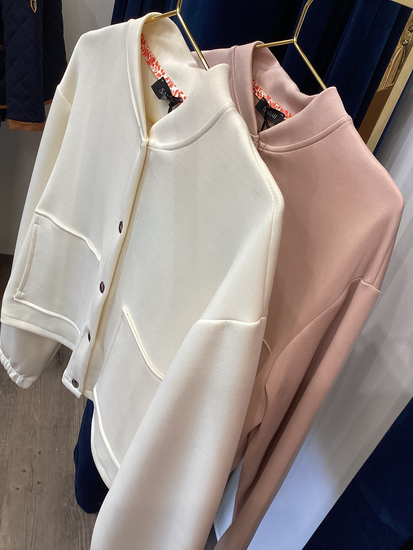 Damen Jacke 🌷One Size vintage rose 🫧 ecru