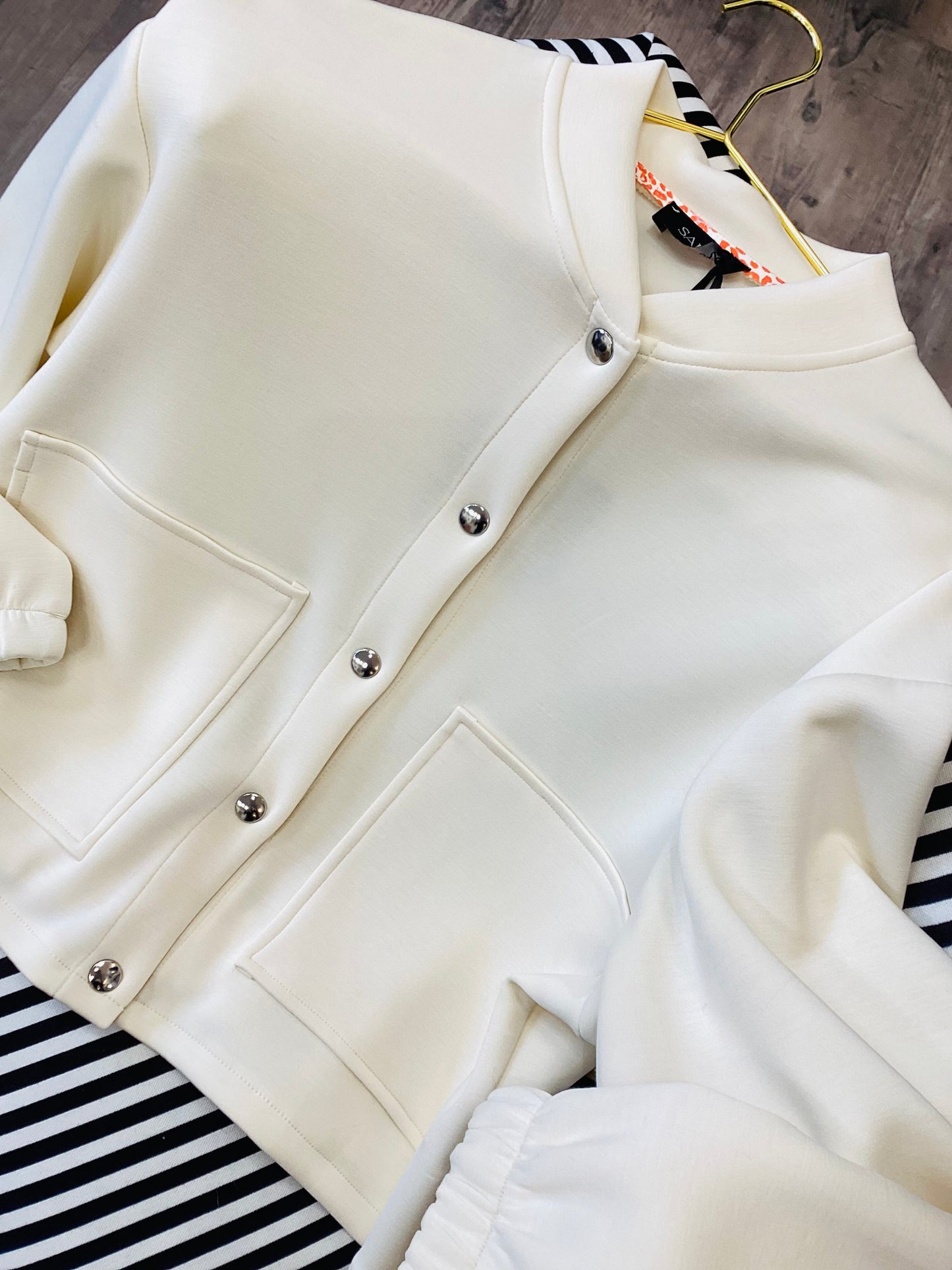 Damen Jacke 🌷One Size vintage rose 🫧 ecru