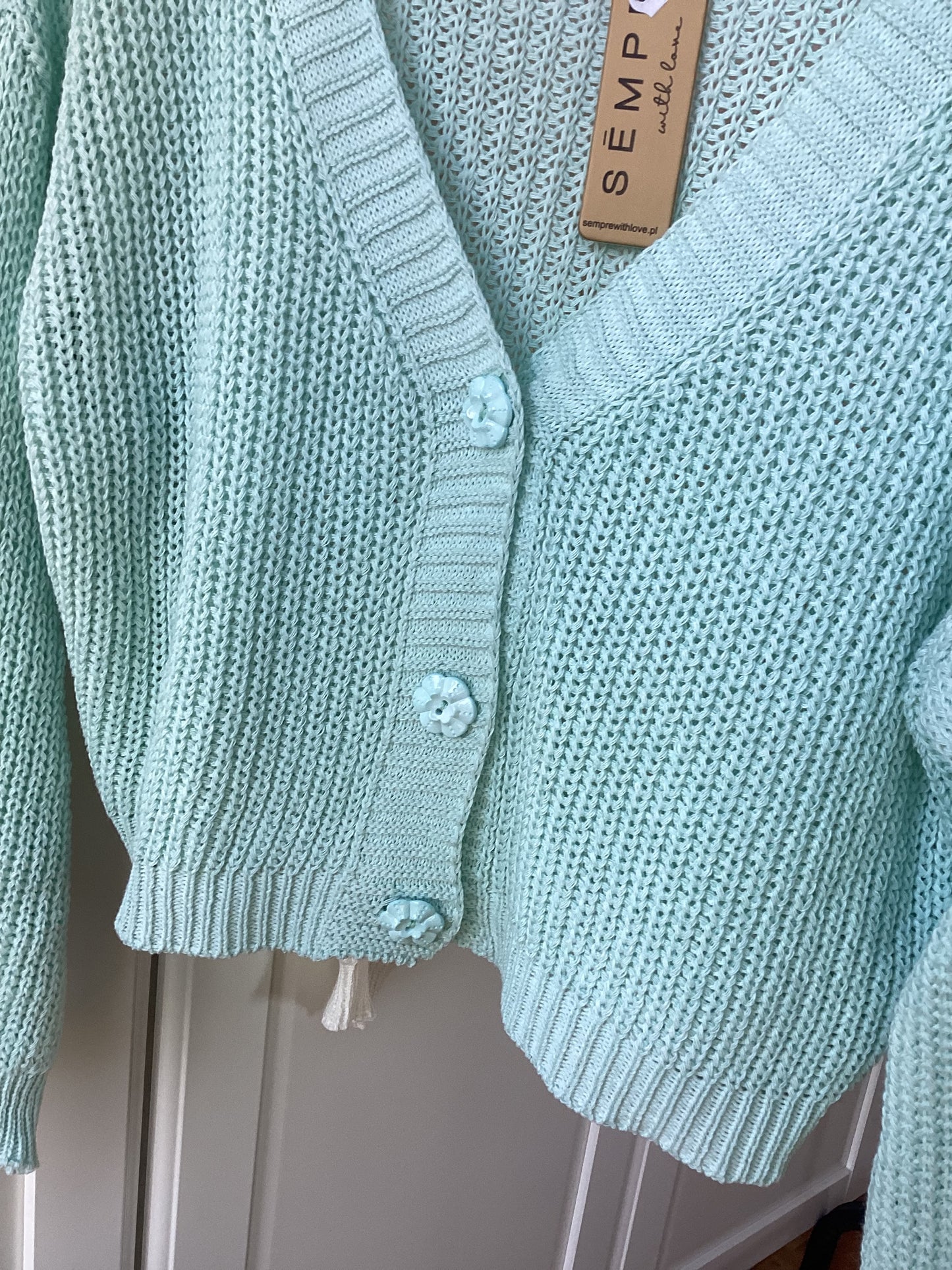 Sempre with Love wunderschöne Strickjacke Pastell Farben Frisch