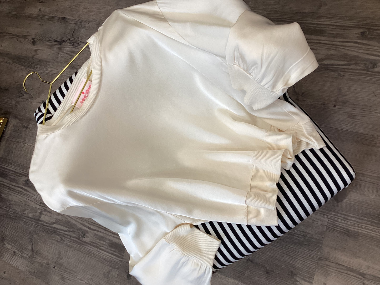 Kaffee ☕️Cappuccino 🍫 Vanille 🍦 Bluse mit Seide