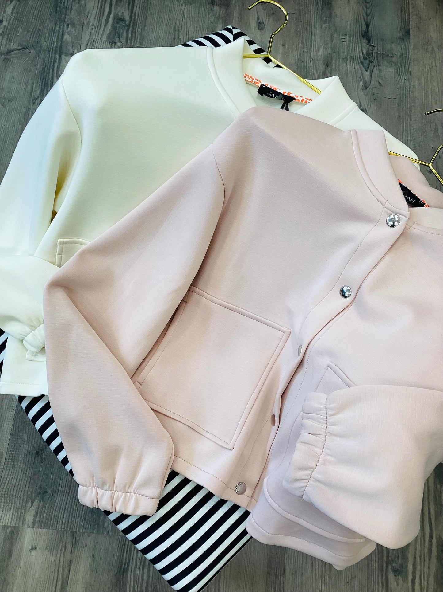 Damen Jacke 🌷One Size vintage rose 🫧 ecru