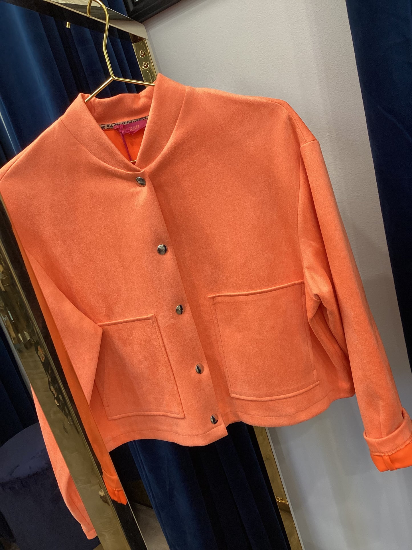 Jacke 🍑🍊Damen One Size Velour Look