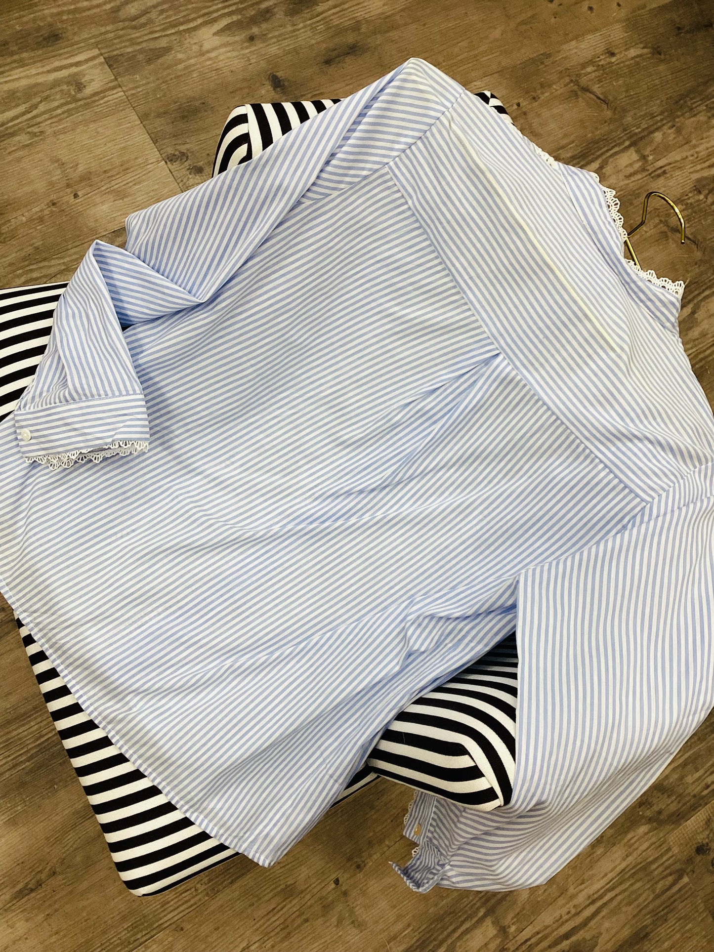 Bluse 🩵☁️ Romantisch Boho Sky Blue