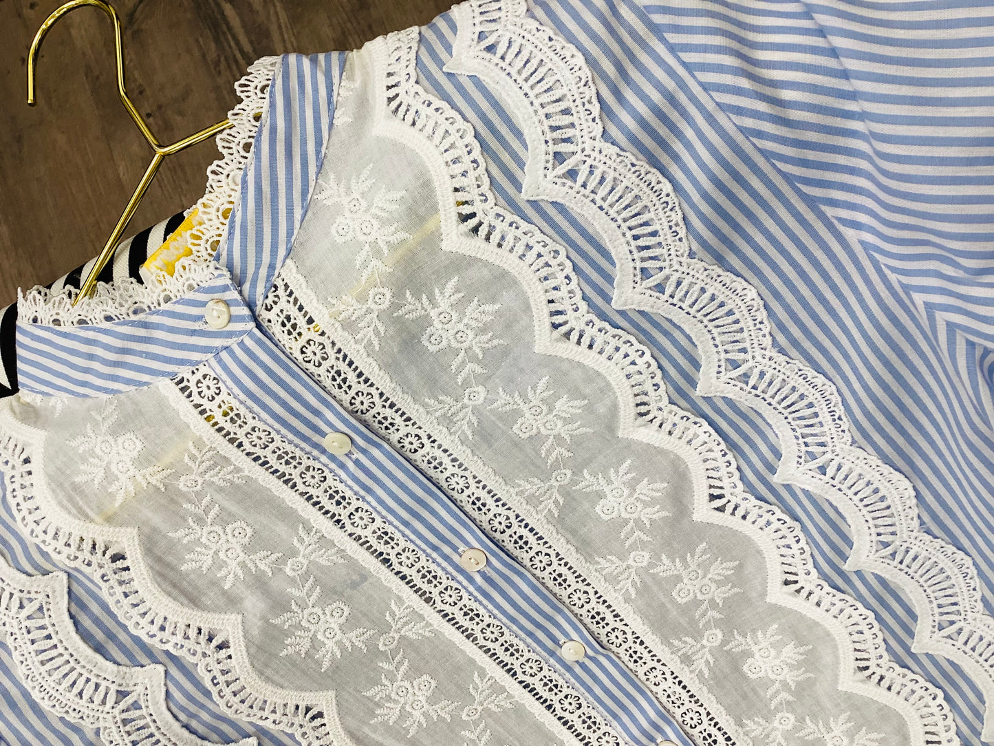 Bluse 🩵☁️ Romantisch Boho Sky Blue