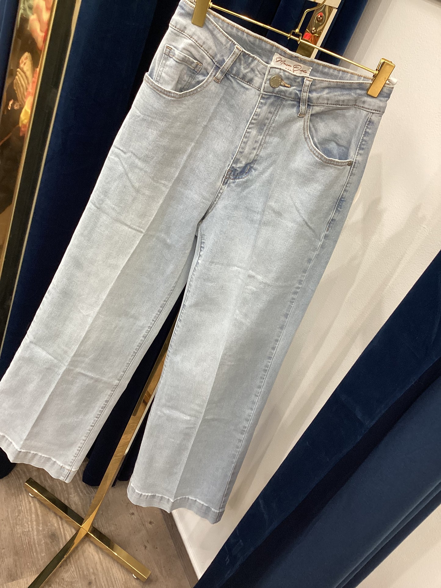 Wide Flare Damen Jeans 👖 sky blue 🩵