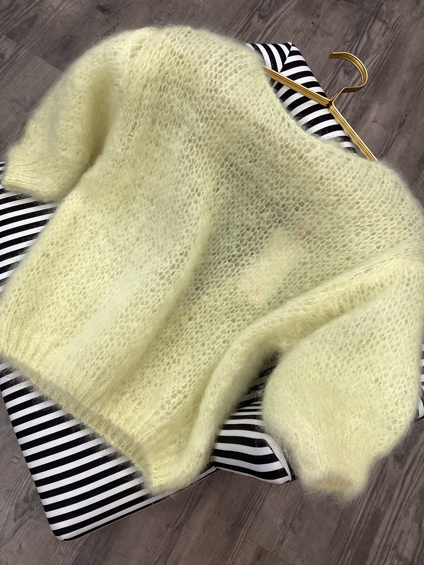 Damen Pullover ☀️🎀 Kurzarm Mohair Gr. XS/M