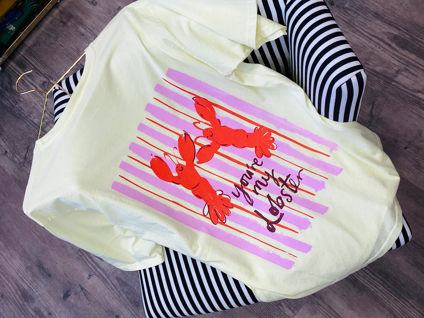 Lobster 🦀 Krebs in Love Damen T-Shirt One Size